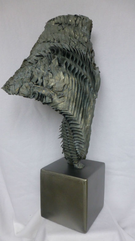 Stahlplastik Transformation , Größe: 63x37x20 cm.